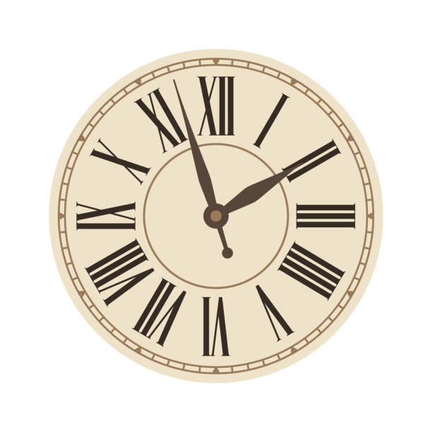 古い古典的な時計 - clock face clock antique number点のイラスト素材／クリップアート素材／マンガ素材／アイコン素材