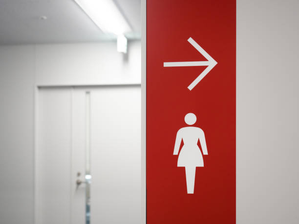 Entrance of ladies' toilet Entrance of ladies' toilet japanese toilet stock pictures, royalty-free photos & images