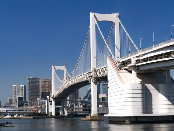 istock Rainbow bridge over Odaiba in Tokyo 1127123348