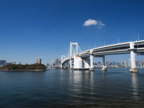 istock Rainbow bridge over Odaiba in Tokyo 1127123477