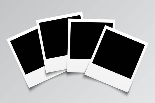 Set empty photo frame - for stock Set empty photo frame - for stock polaroid stock illustrations