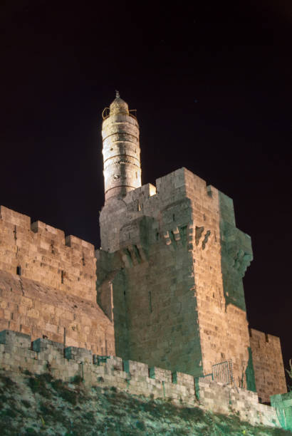 istock Tower of David, Jerusalem at night 1127130815