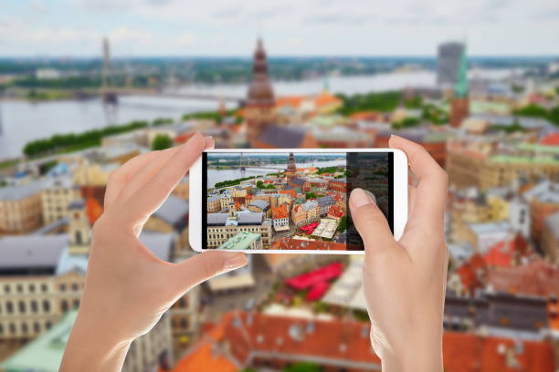 istock A man shooting Riga with tilt shift lens 1127131720