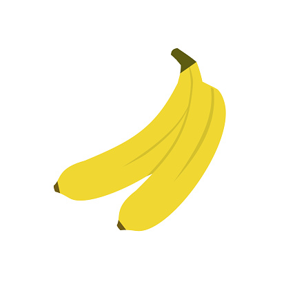 Banana icon on white background for graphic and web design, Modern simple vector sign. Internet concept. Trendy symbol for website design web button or mobile app