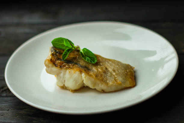 istock Fish and Fries (white fish with salmon, portion). food background. copy space 1127135439