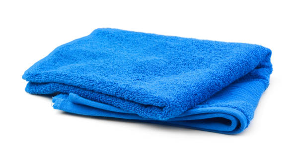 istock Towel isolated on white background 1127135895