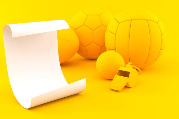 3d rendering of Soccer Ball, Minimal Background.