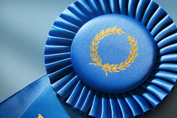 istock Close Up Of A Blue Ribbon 1127145300