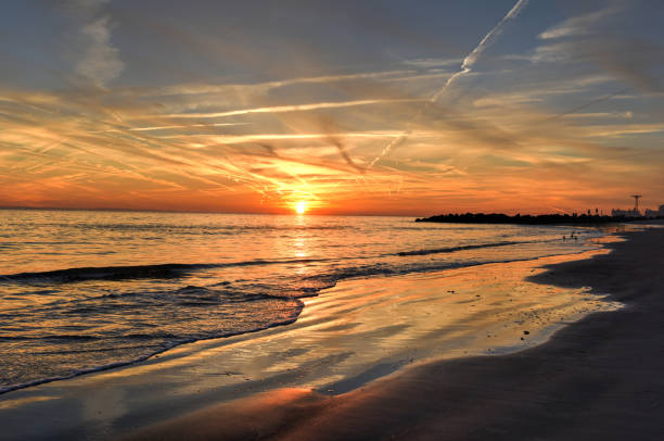 istock Coney Island Beach at Sunset. 1127146271