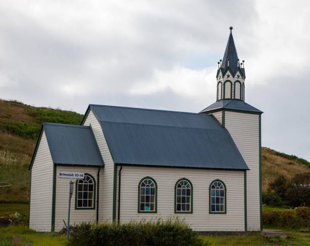 istock Typical islandic wooden church 1127146376
