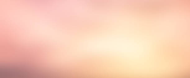 개요 흐림 아름다움 cloudscape 햇빛 빛, 봄, 여름 시즌 개념 소프트 핑크 파스텔 톤 컬러 파라다이스 현장 풍경 수평 배경에서 일출 황금 시간 - pastel colored sky ethereal softness 뉴스 사진 이미지