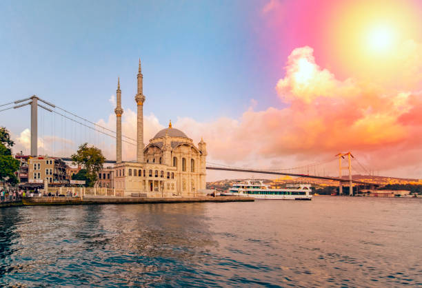 istock Ortakoy mosque and Bosphorus bridge, Istanbul, Turkey 1127147463