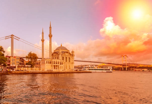 istock Ortakoy mosque and Bosphorus bridge, Istanbul, Turkey 1127147547