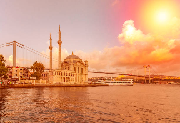 istock Ortakoy mosque and Bosphorus bridge, Istanbul, Turkey 1127147877
