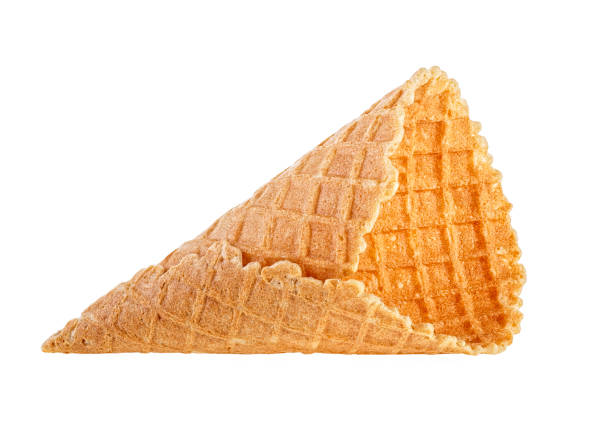 istock Sweet wafer cone isolated on white background. Empty ice cream cone. 1127148272