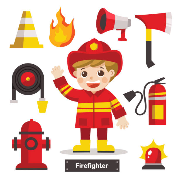 1,626 Child Fireman Illustrations & Clip Art - Istock | Child Police, Boy  Fireman, When I Grow Up