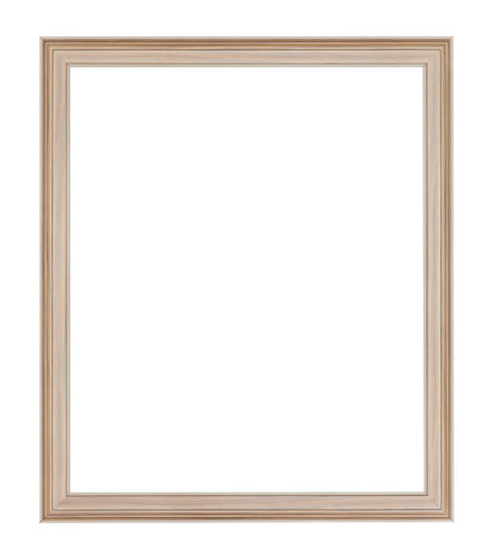 istock empty modern carved wooden picture frame 1127150210