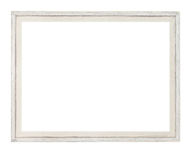 istock modern simple white painted wooden picture frame 1127150385