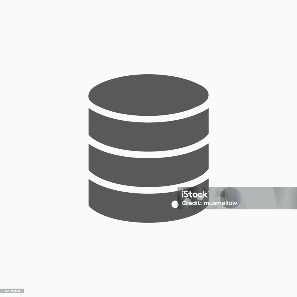 database icon Database stock vector