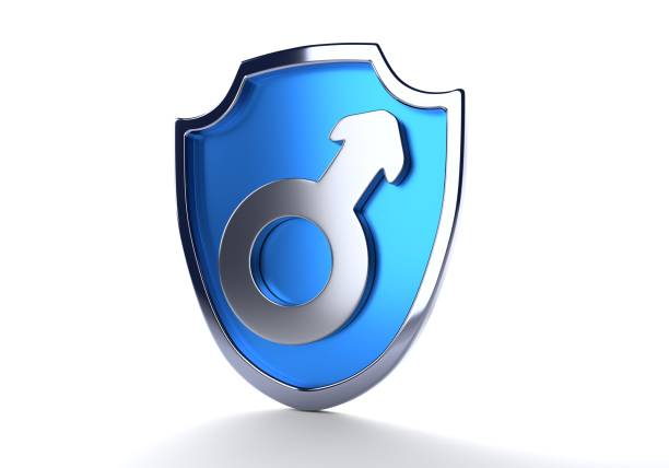 Blue Shield and Male Gender Symbol