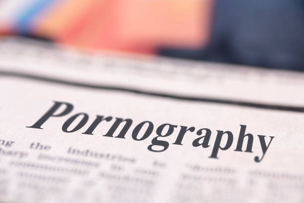 istock Pornography written newspaper 1127160550