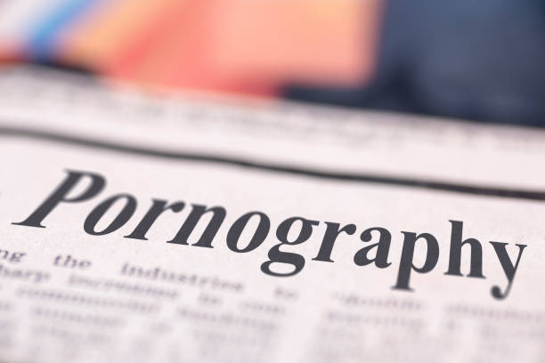 istock Pornography written newspaper 1127162279