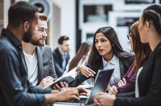 istock Business People at a Conference Event 1127163393