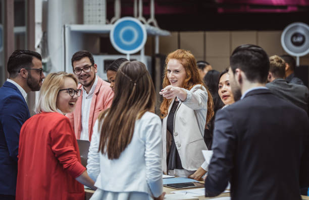 istock Business People at a Conference Event 1127164320