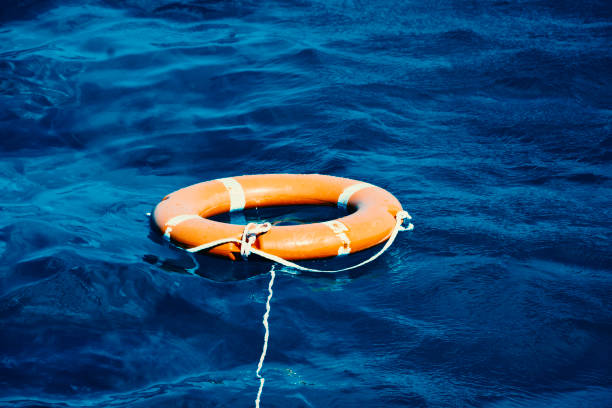 istock Life Buoy in the Deep Blue Sea 1127165965