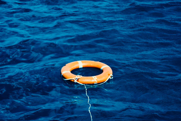 istock Life Buoy in the Deep Blue Sea 1127165968
