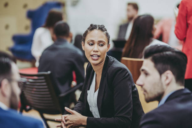 istock Business People at a Conference Event 1127166173