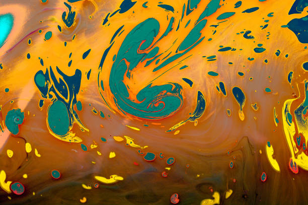 istock Abstract grunge art background texture with colorful paint splashes 1127168207