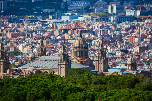 istock Panoramic cityscape of Barcelona (Spain) 1127168294