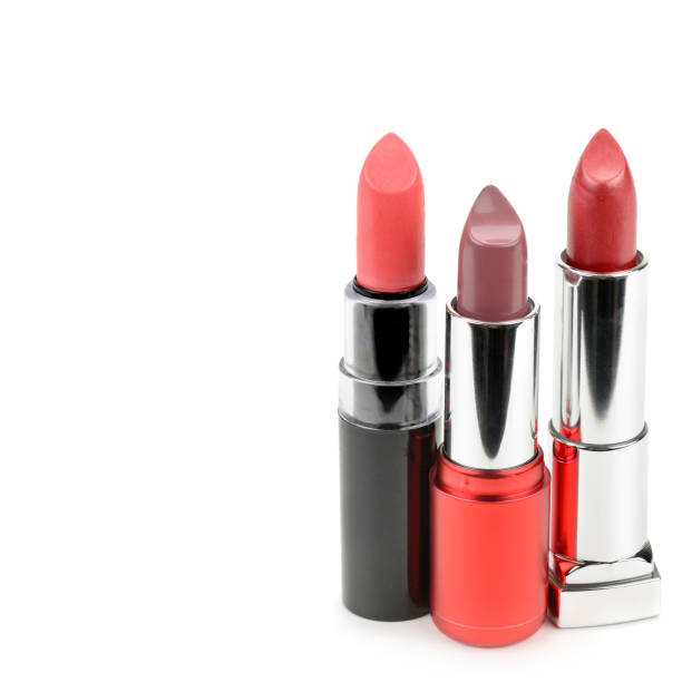 istock Set of lipsticks isolated on white background. 1127169374