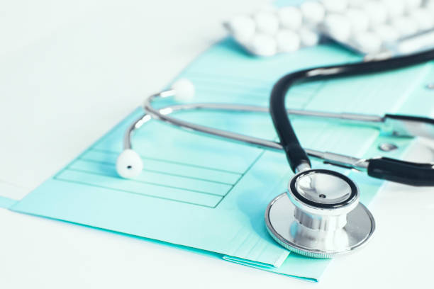 istock Medical concepts.Stethoscope isolated on white background 1127171077