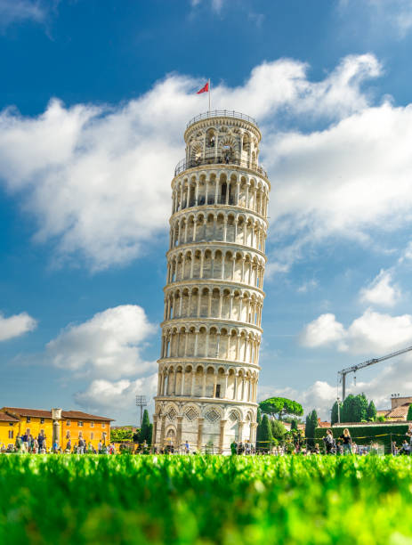 이탈리아-로마-피사-토 레 디 피사 - leaning tower of pisa 이미지 뉴스 사진 이미지