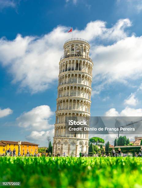 Italy Rome Pisa Tower Of Pisa Stock Photo - Download Image Now - Leaning Tower of Pisa, Italy, Pisa