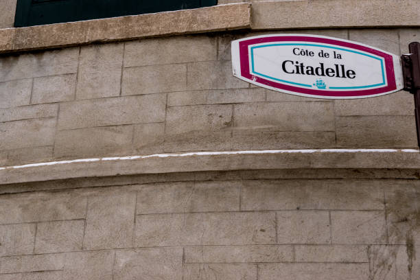 istock Old Quebec city signs. 1127172212