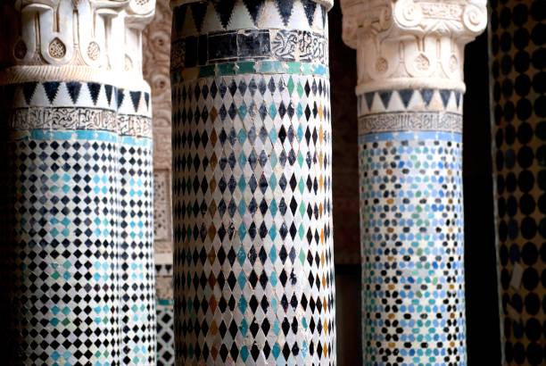 marokkanische architektur - salé city stock-fotos und bilder