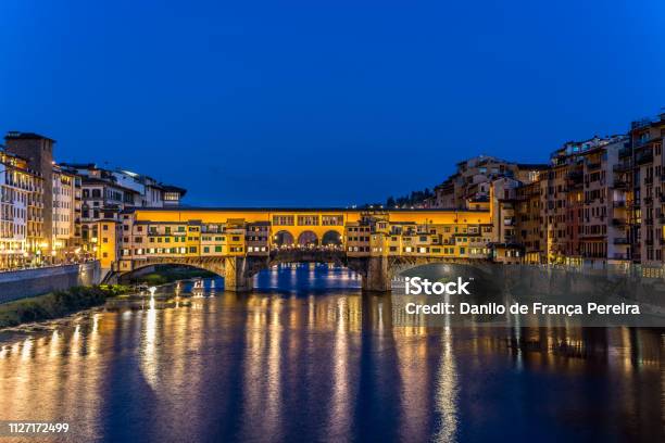Italy Rome Florence Ponte Vecchio Stock Photo - Download Image Now - Ancient, Arch - Architectural Feature, Architecture
