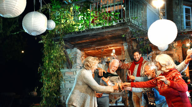 istock Family having a party. 1127173464