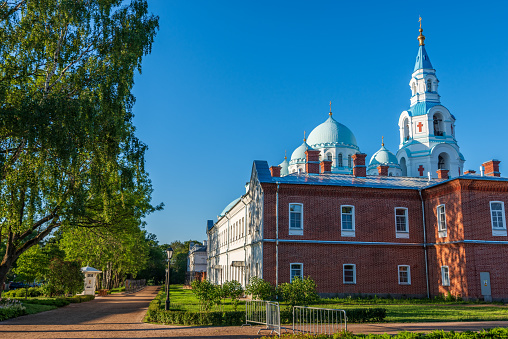 The territory of the Spaso-Preobrazhensky Cathedral is the main building_1. The wonderful island Valaam is located on Lake Lodozhskoye, Karelia. Balaam - a step to heaven