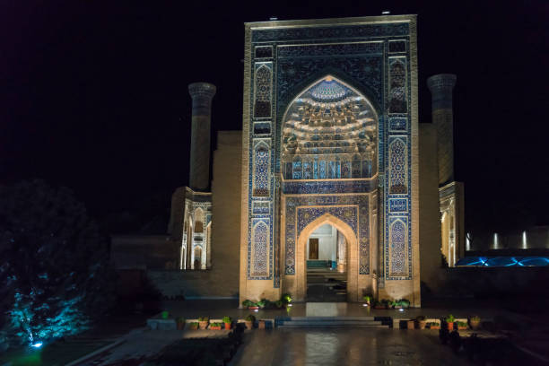 istock Amir Mausoleum in Samarkand at night 1127176915