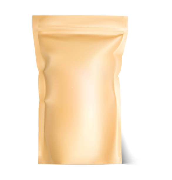 istock Food doy pouch bag isolated on white background. 1127179351