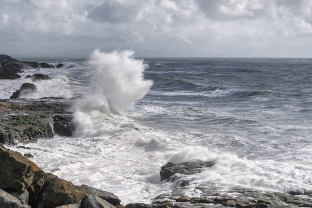 istock Large Turbulent Ocean Waves Off California Coast 1127181464