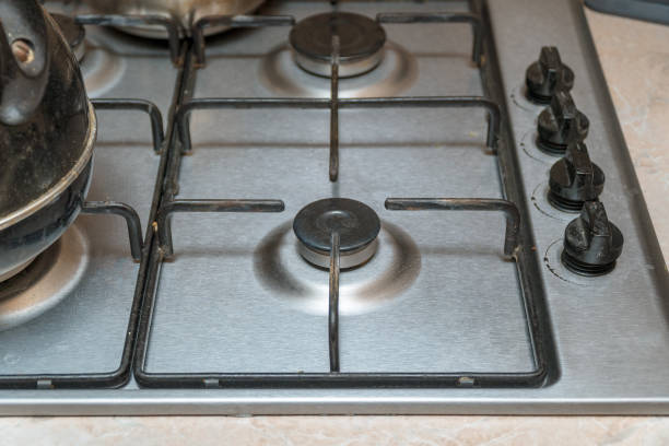 istock Gas stove burners 1127181488