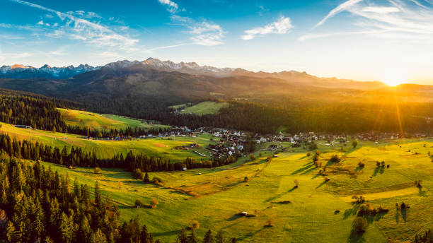 istock Epic sunset over Tatra mountains in Poland 1127183904