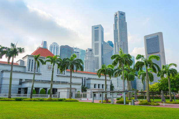 istock Singapore parliament and modern cityscape 1127185061