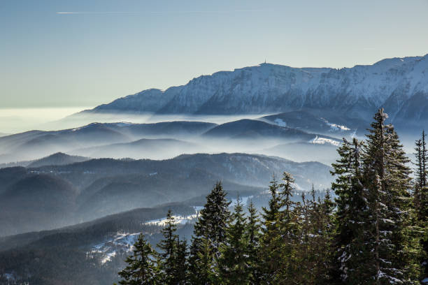 istock Bucegi mountains viewed from Postavarul peak, Brasov, Transylvania, Romania 1127186335