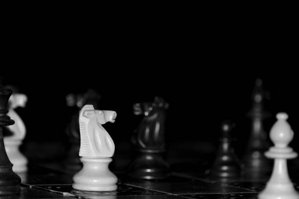 istock Chess photographed on a chessboard 1127188197